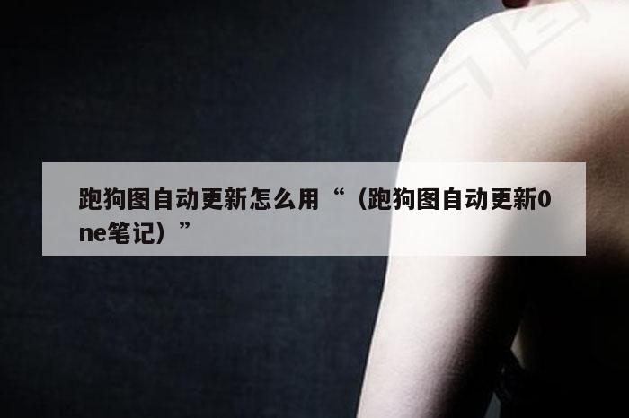 跑狗图自动更新怎么用“（跑狗图自动更新0ne笔记）”