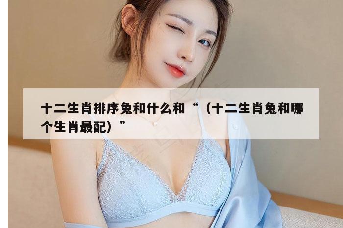 十二生肖排序兔和什么和“（十二生肖兔和哪个生肖最配）”